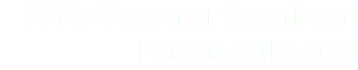 2020 Customer Experience Person of the Year
