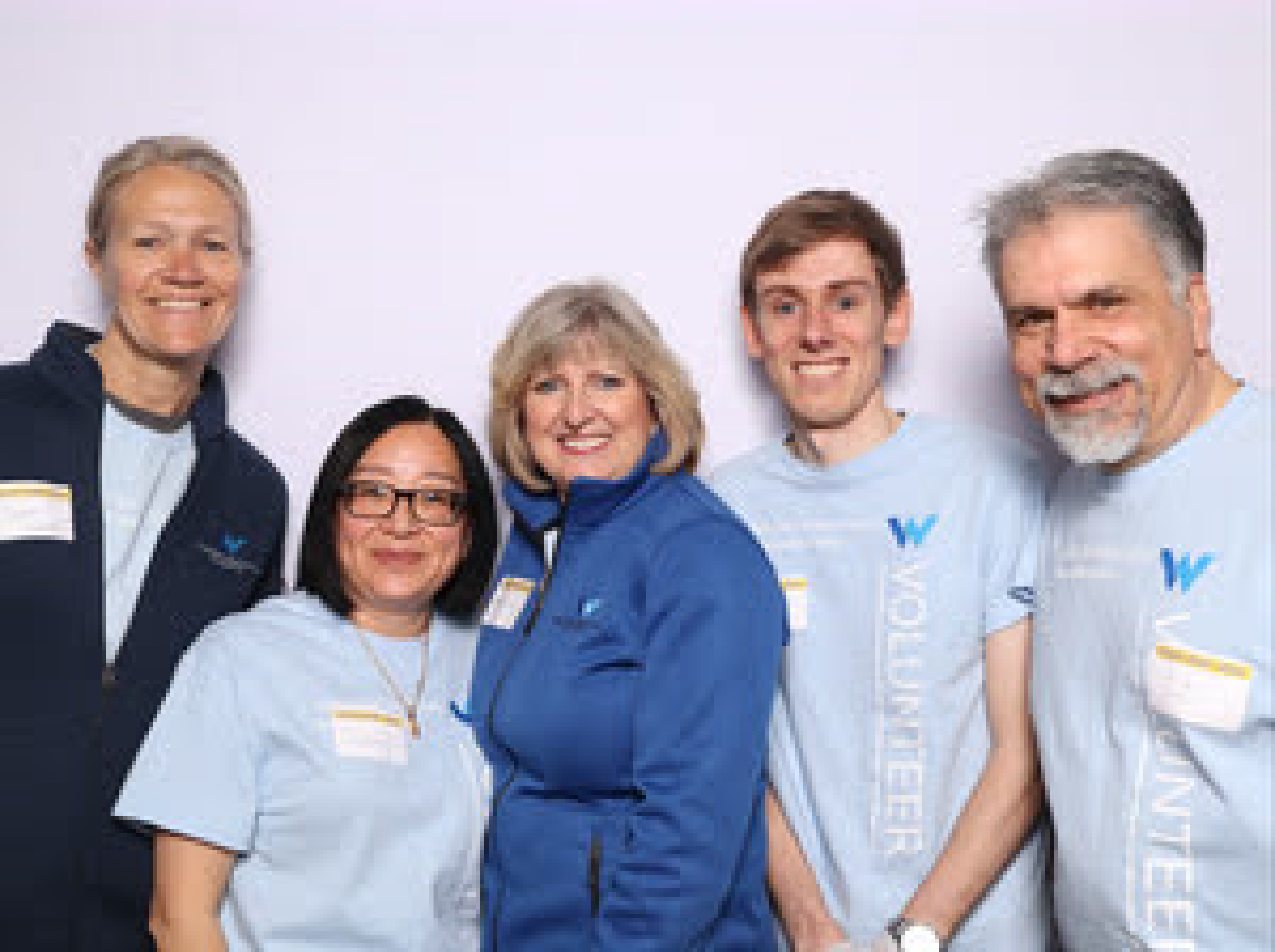 Western National employees in their volunteer shirts.