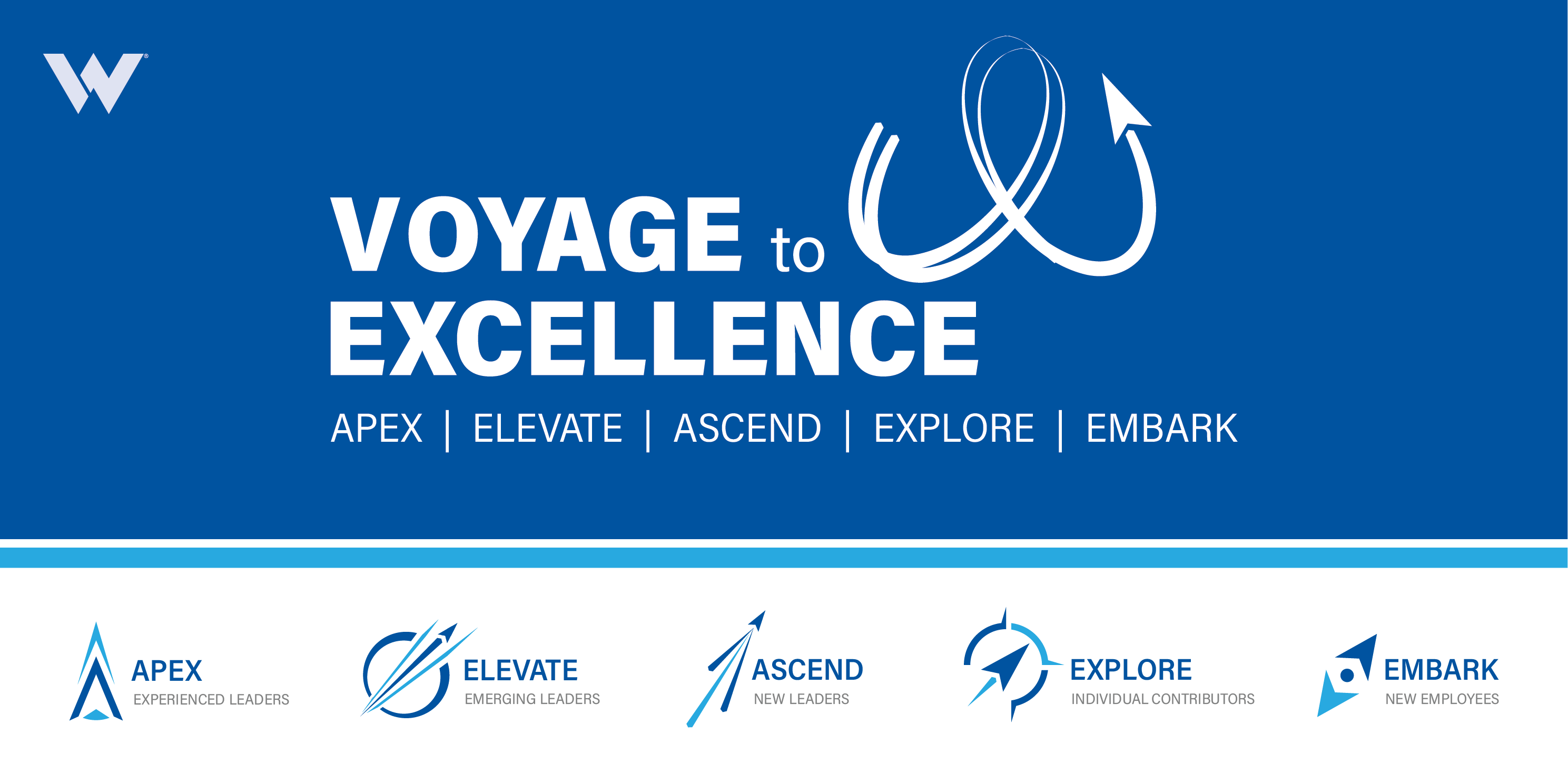 The Voygage to Excellence program logos.